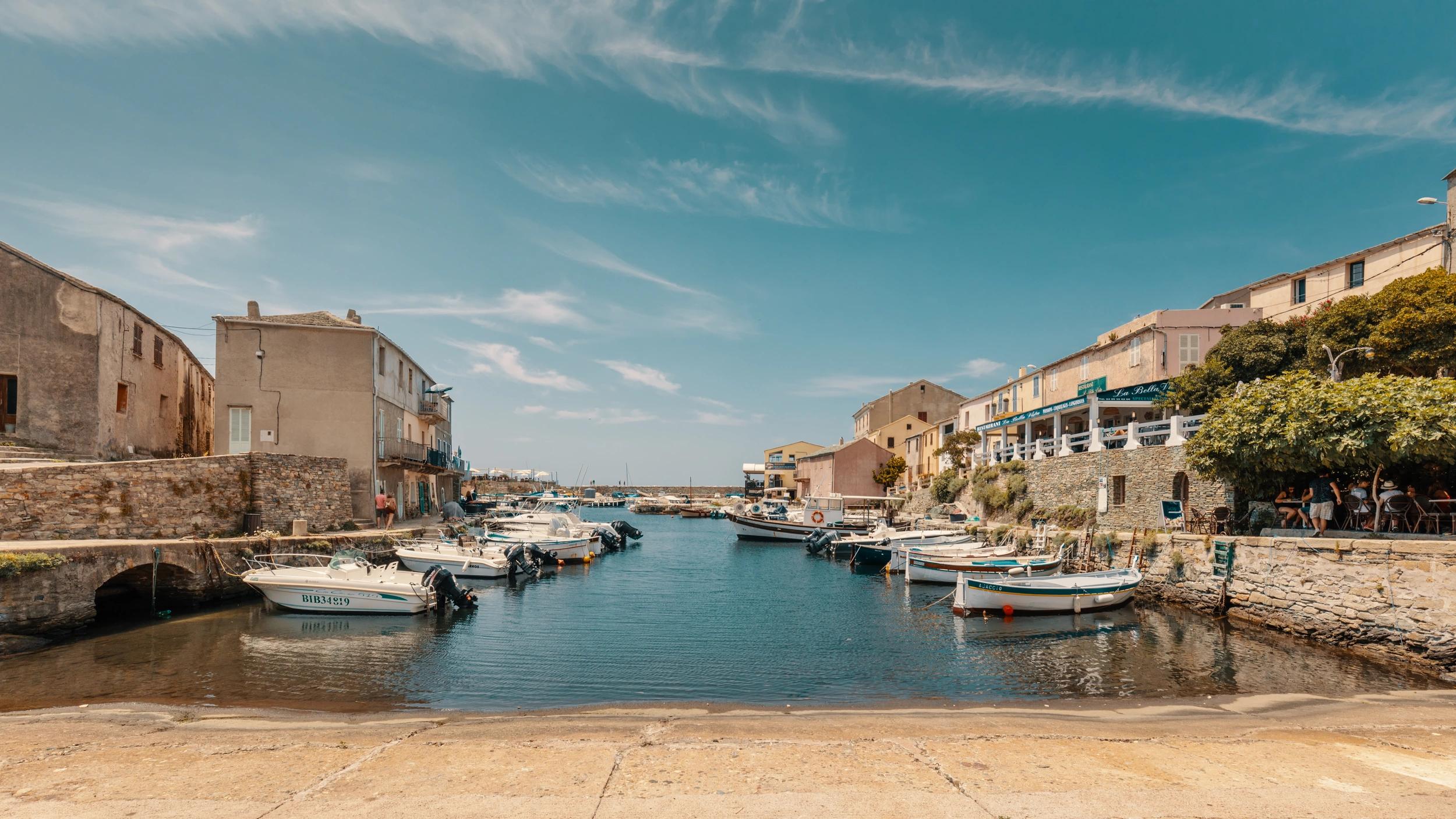 Le port de Centuri depuis le restaurant La Bella Vista 